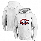 Men's Customized Montreal Canadiens White All Stitched Pullover Hoodie,baseball caps,new era cap wholesale,wholesale hats